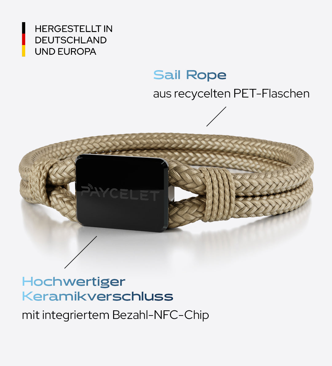 PAYCELET ONE - Onyx Black - Sail Rope - Set