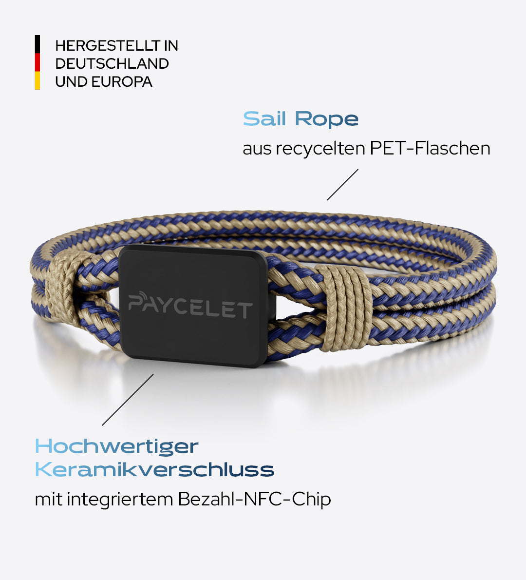 PAYCELET ONE - Stealth Black - Sail Rope - Set
