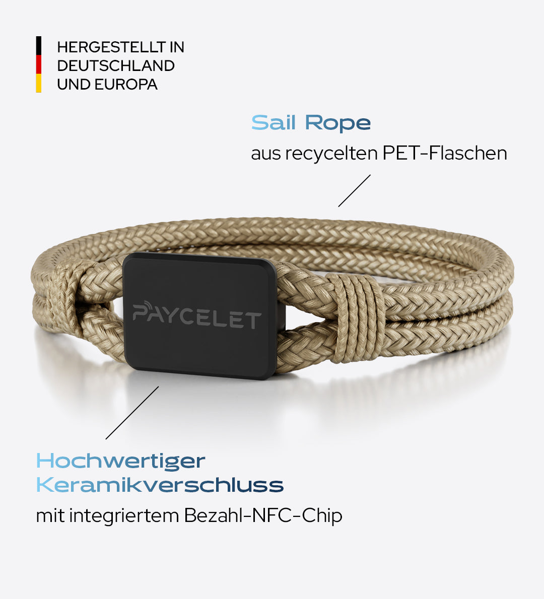 PAYCELET ONE - Stealth Black - Sail Rope - Set