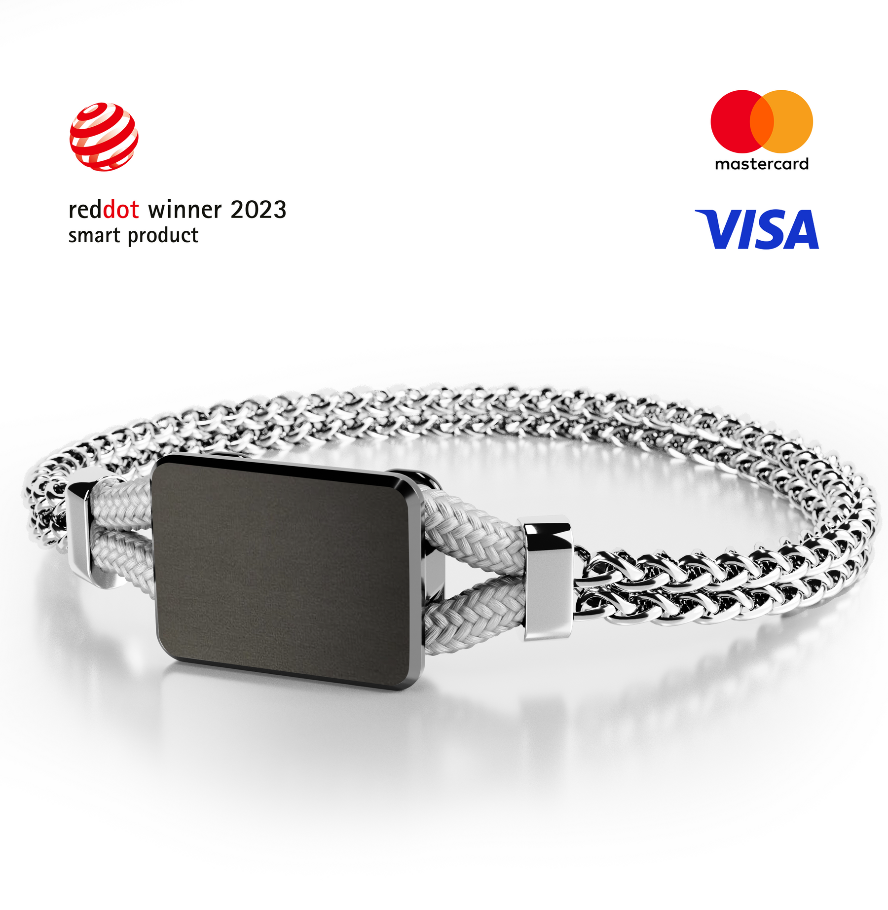 PAYCELET ONE - Orbit Black - Edelstahlband- Set