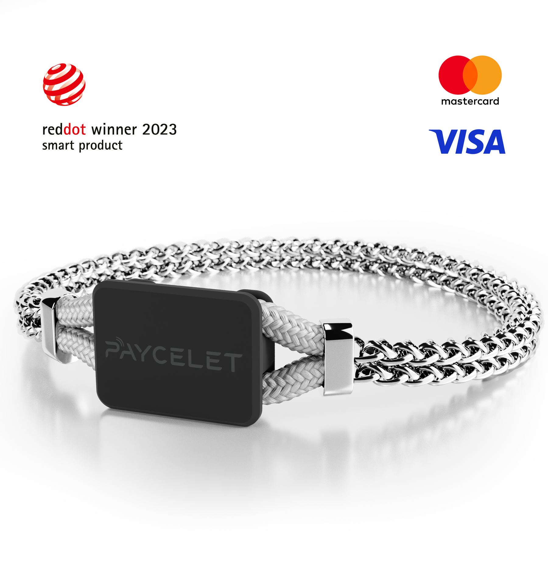 PAYCELET ONE - Stealth Black - Edelstahlband- Set