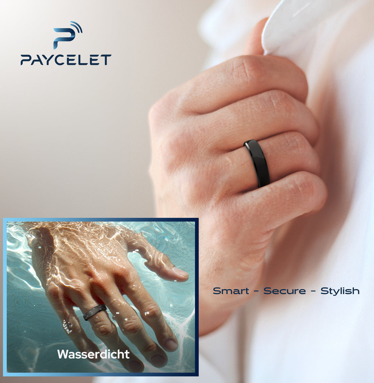 PAYCELET Bezahlring - Onyx Black