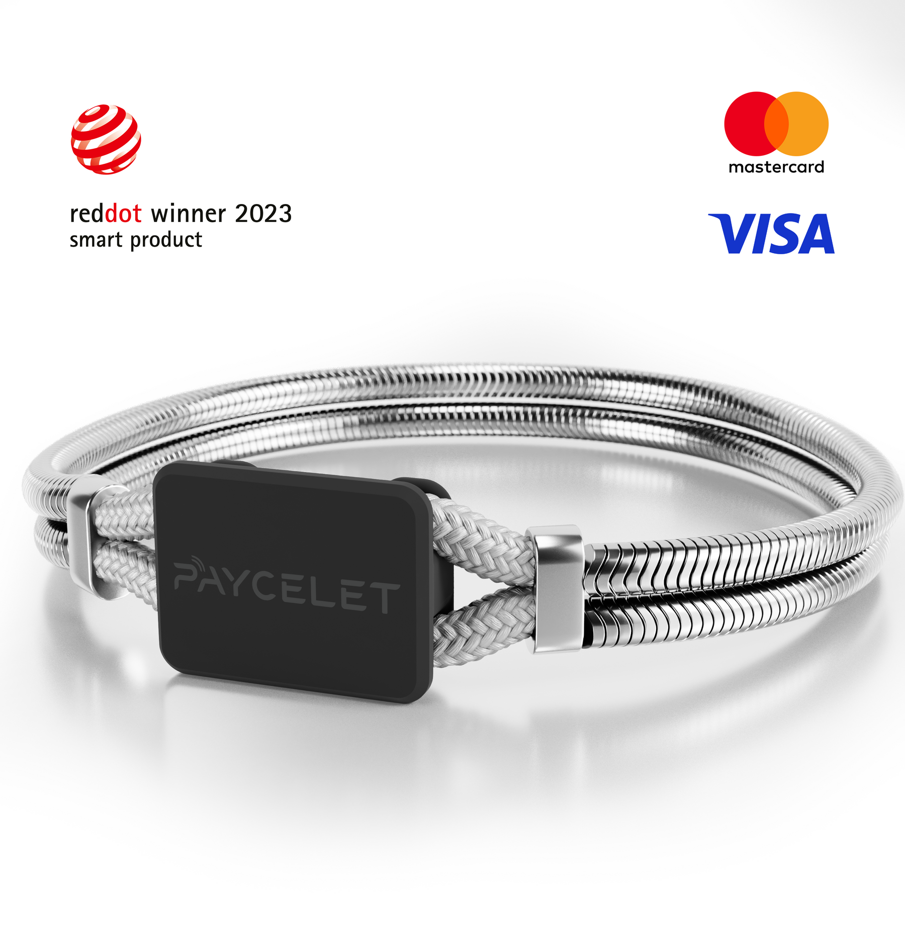 PAYCELET ONE - Stealth Black - Edelstahlband- Set