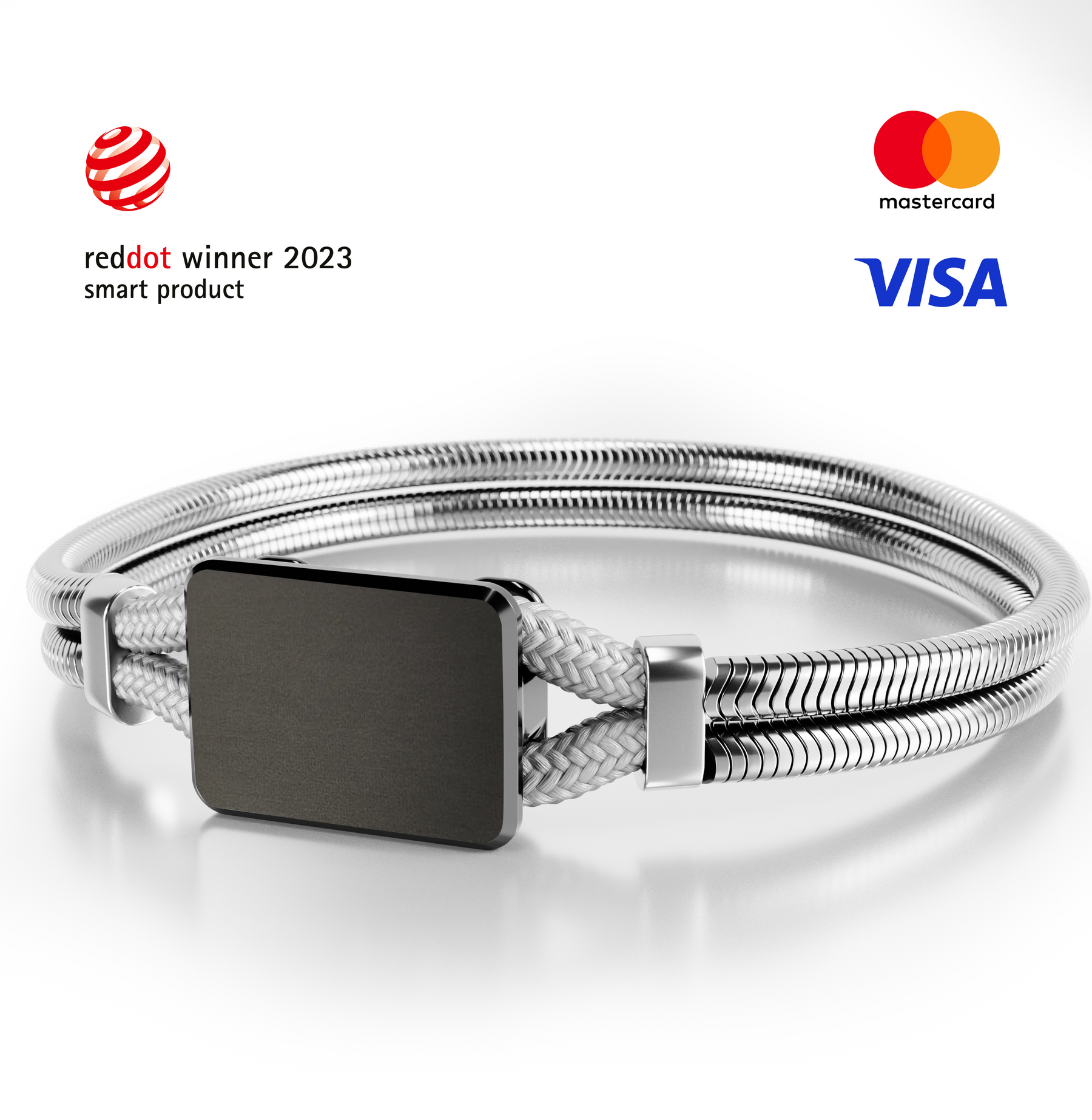PAYCELET ONE - Orbit Black - Edelstahlband- Set