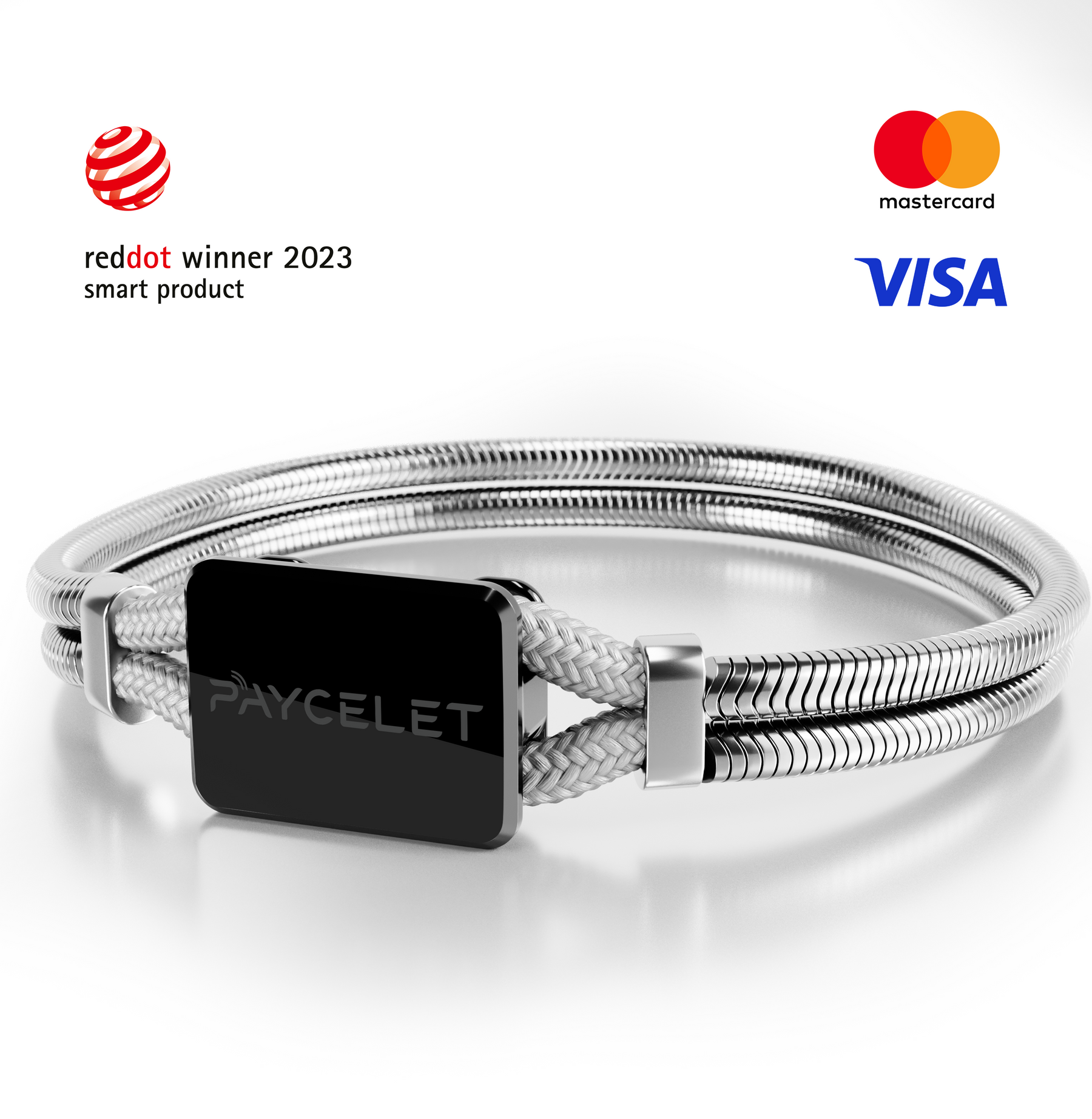 PAYCELET ONE - Onyx Black - Edelstahlband- Set