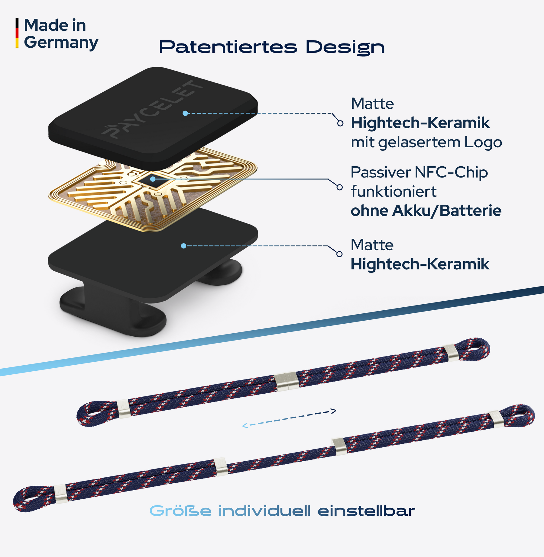 PAYCELET ONE - Stealth Black - Sail Rope flex - Set