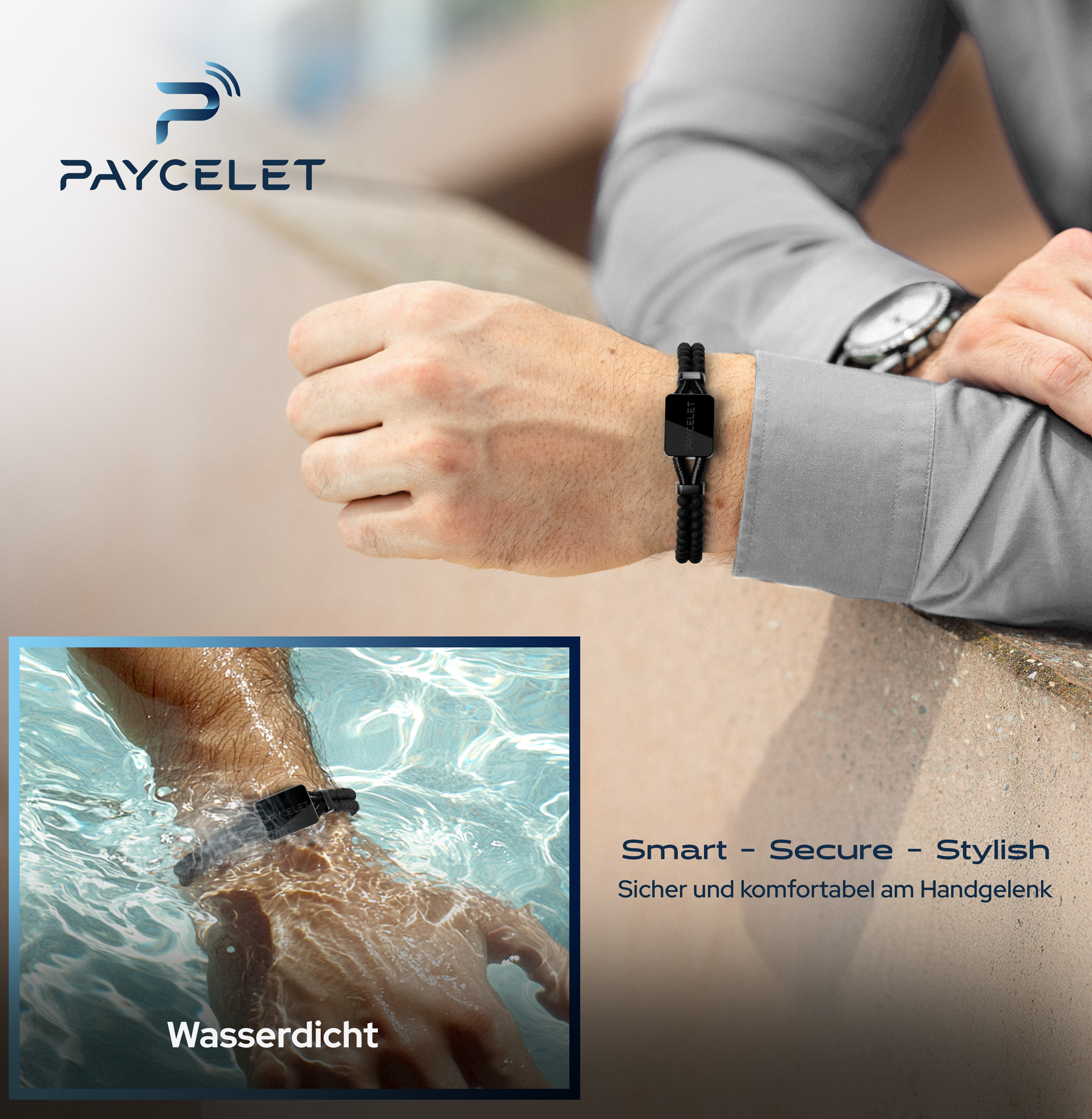 PAYCELET ONE - Onyx Black - Perlenarmband - Set